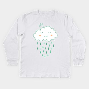 Smiling cloud Kids Long Sleeve T-Shirt